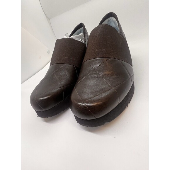 Thierry Rabiton Leasuure Women’s Mid Wedge Slip On Brown Leather 37 Comfort - Picture 6 of 16